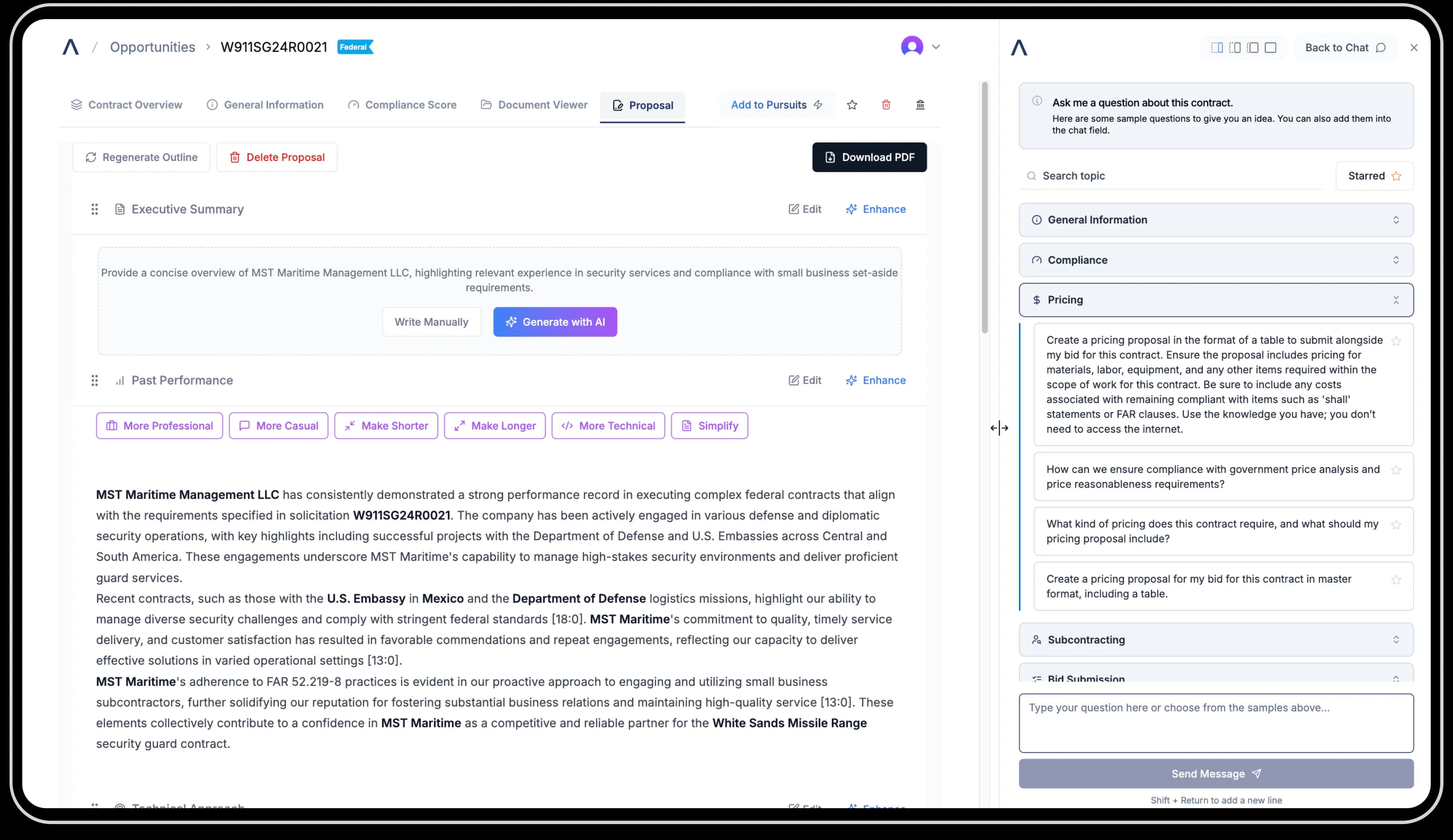 AI Proposal Writer