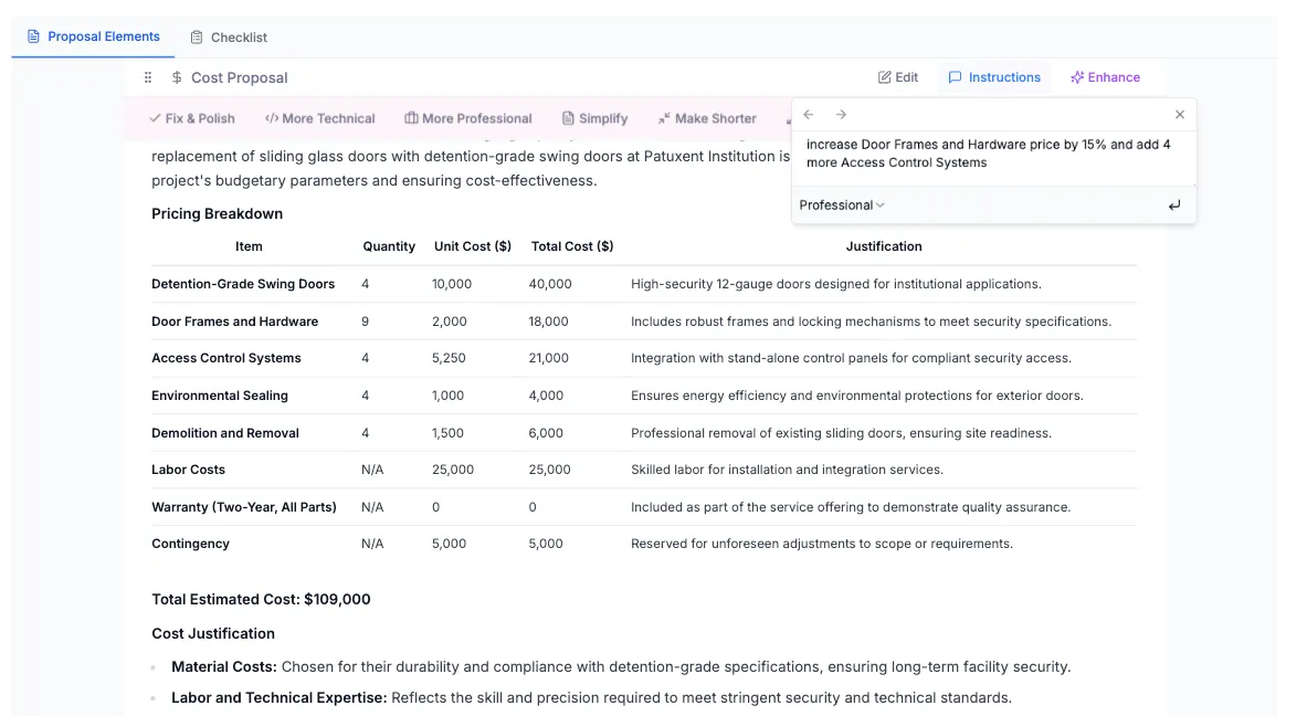 Visual guide showcasing step-by-step proposal instructions for optimal results.