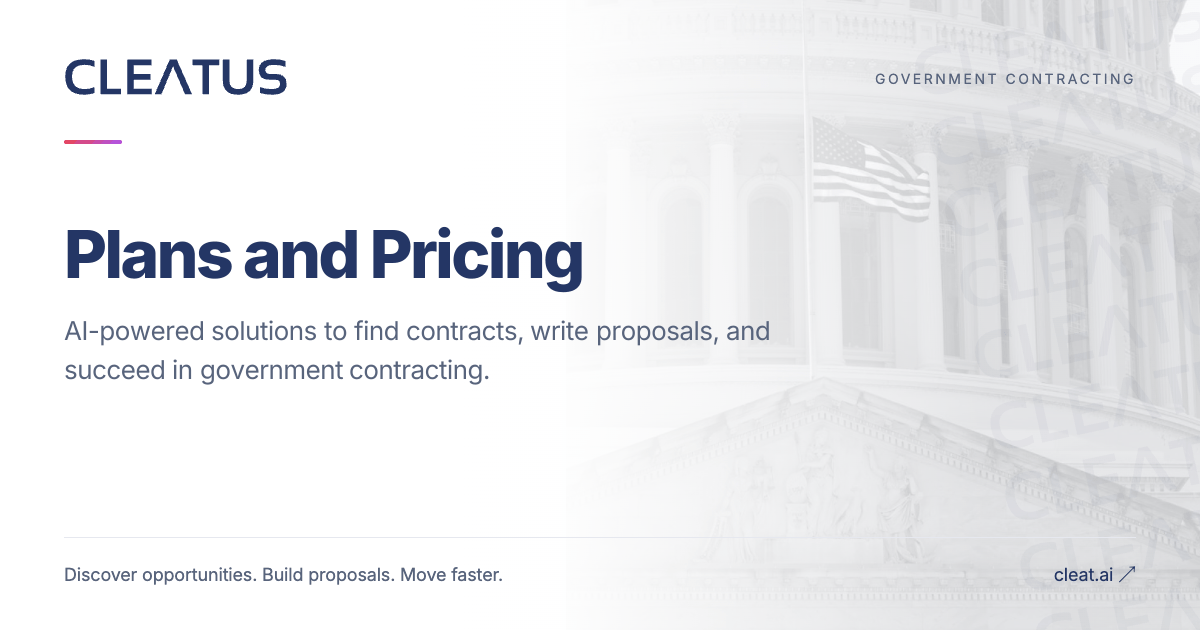 Plans and Pricing | CLEATUS - Transparent & Simple Pricing