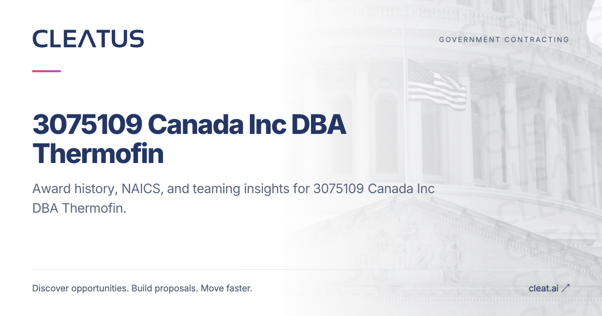 3075109 Canada Inc DBA Thermofin | CLEATUS