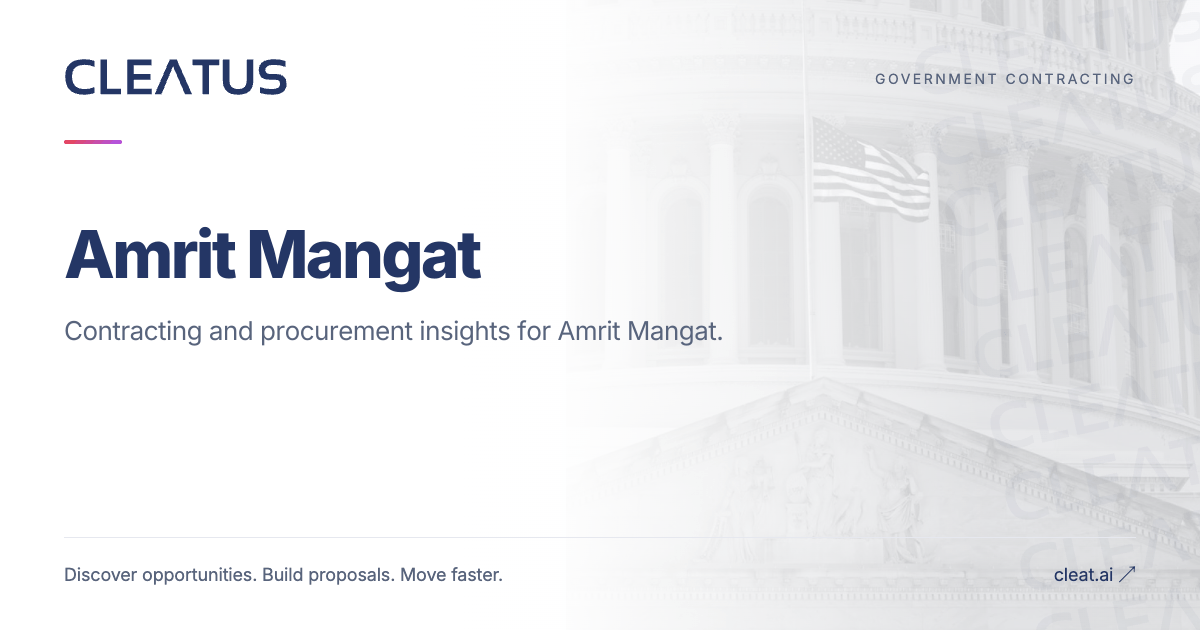 Amrit Mangat - Assistant Engineer Manager | CLEATUS