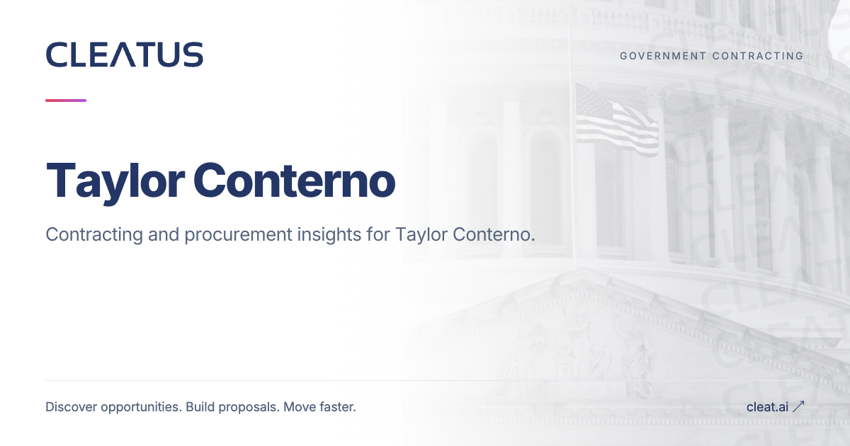 Taylor Conterno - Applicant Rep | CLEATUS