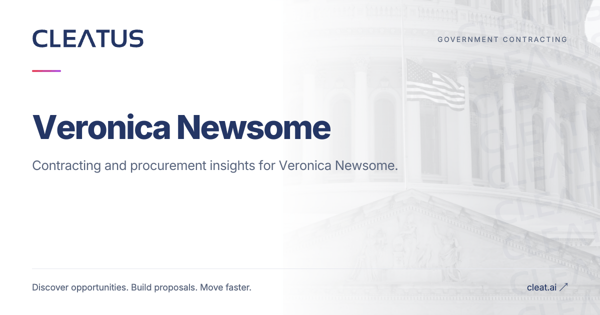 Veronica Newsome - Design Section Chief | CLEATUS