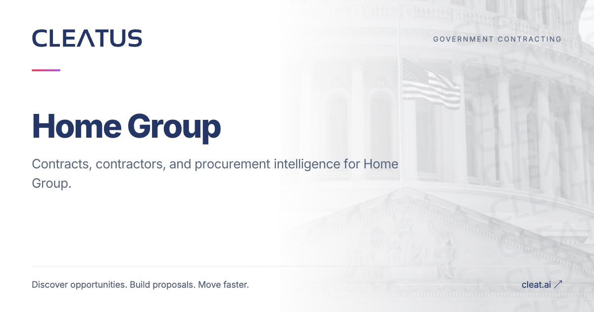 Home Group - Government Contracts & Procurement | CLEATUS