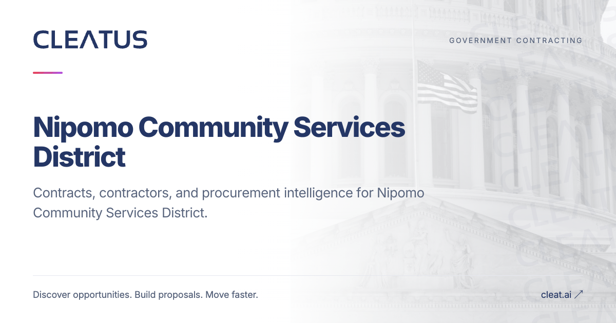 Nipomo Community Services District | CLEATUS