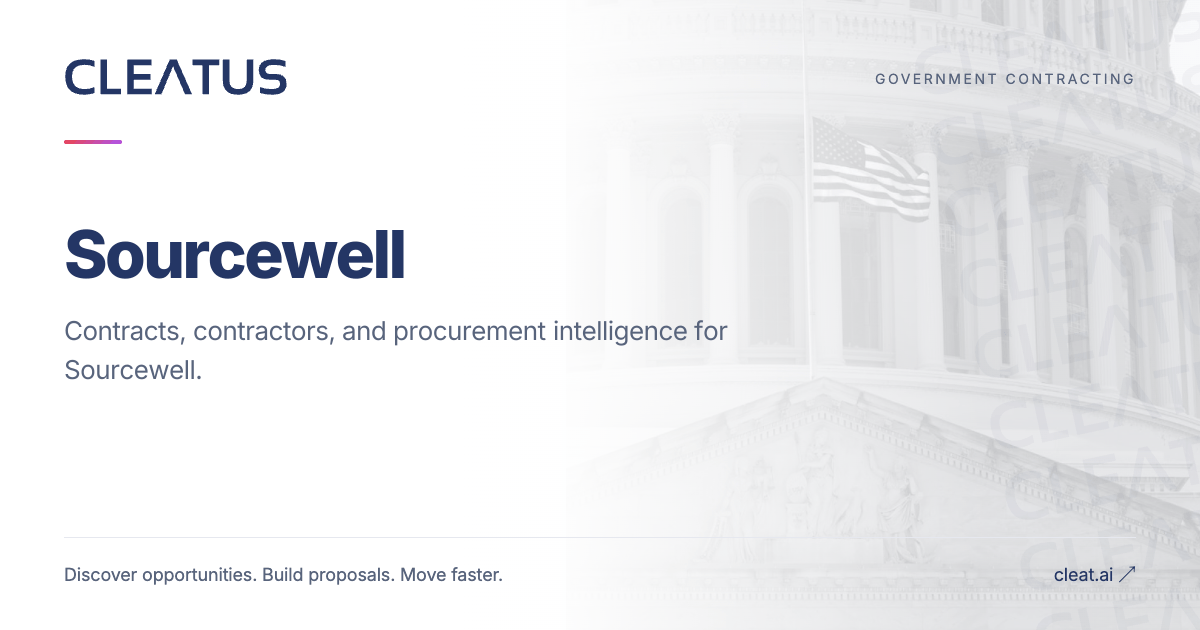 Sourcewell - Government Contracts & Procurement | CLEATUS