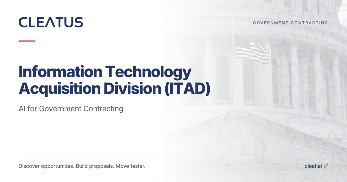 Information Technology Acquisition Division (ITAD) | CLEATUS