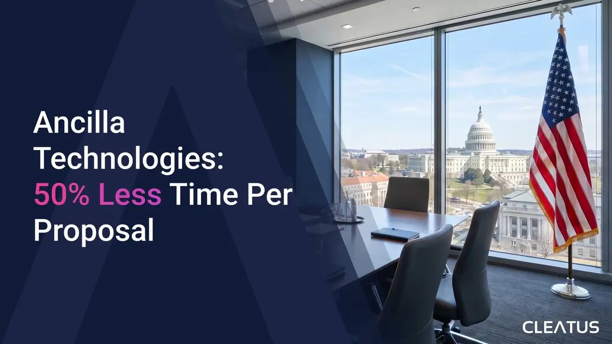 How Ancilla Technologies Cut Proposal Time by 50% with CLEATUS