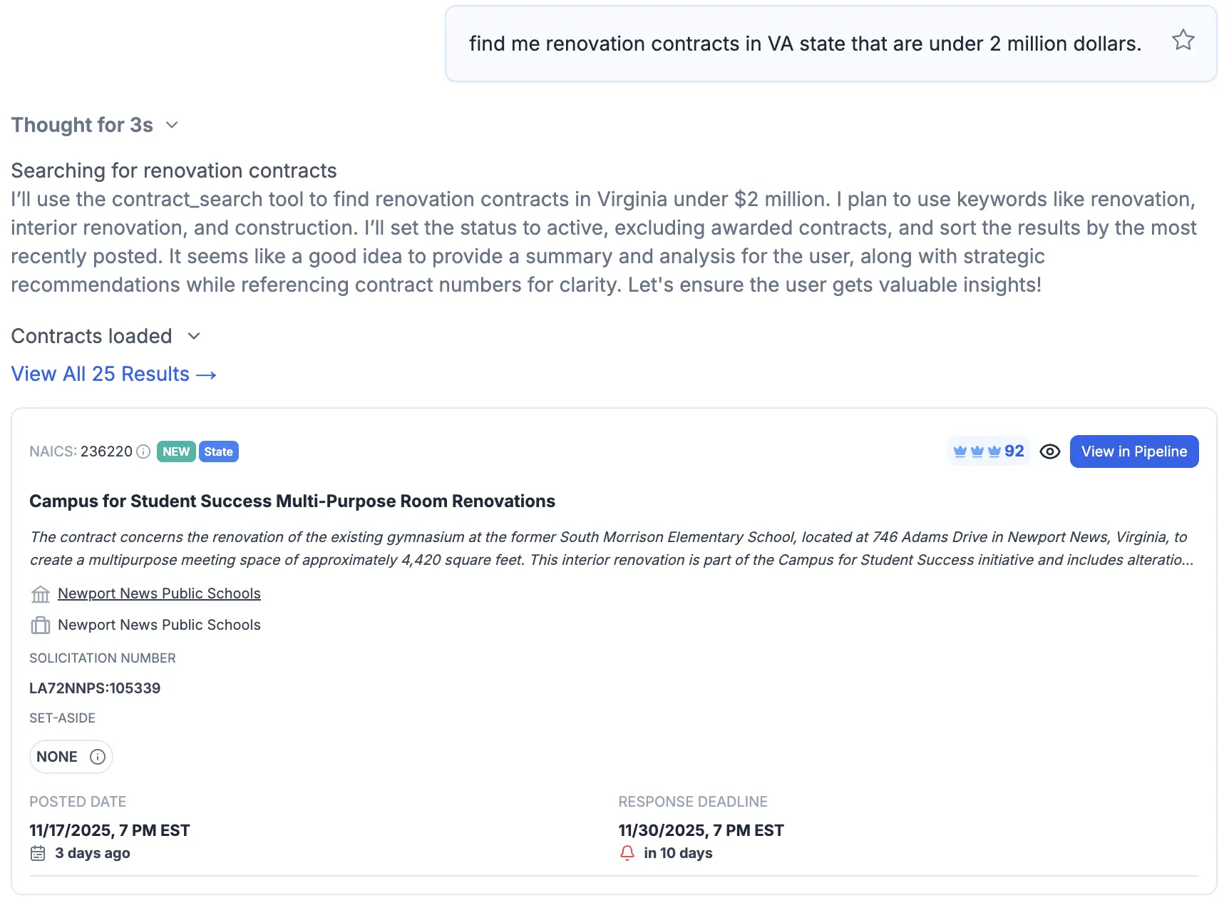 Agentic Contract Discovery