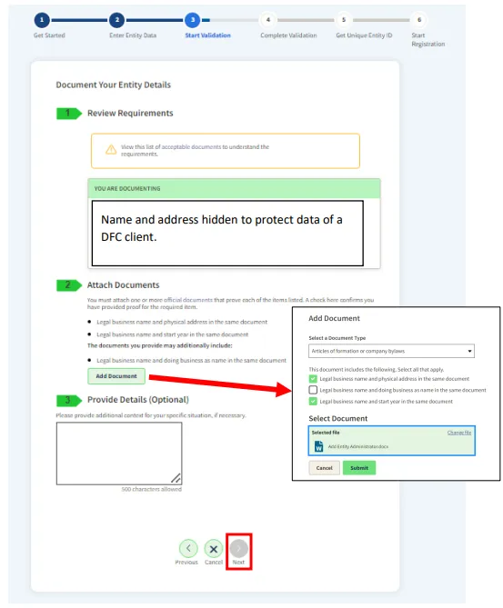 Step 29: Upload Documents