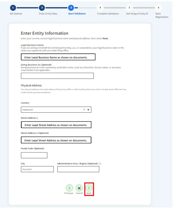 Step 24: Validate Registration