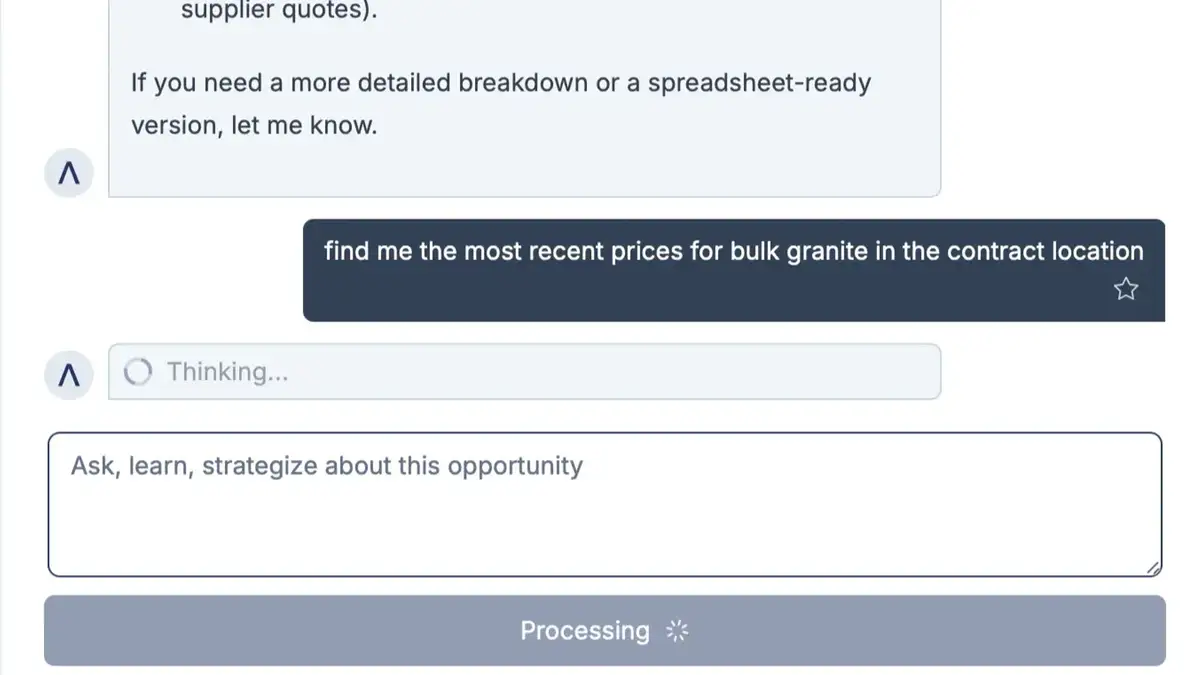 New: Live Web Search + Agentic AI for GovCon 🌐