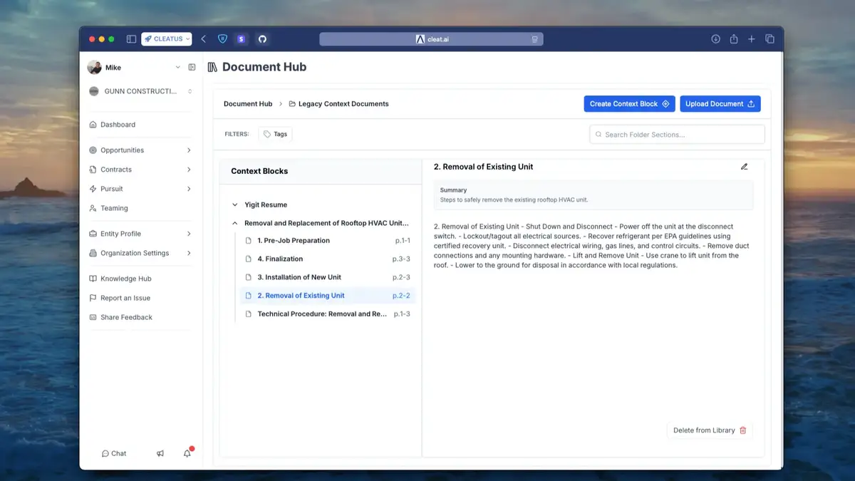 Introducing Document Hub: AI-Powered Content Library for GovCon 📁