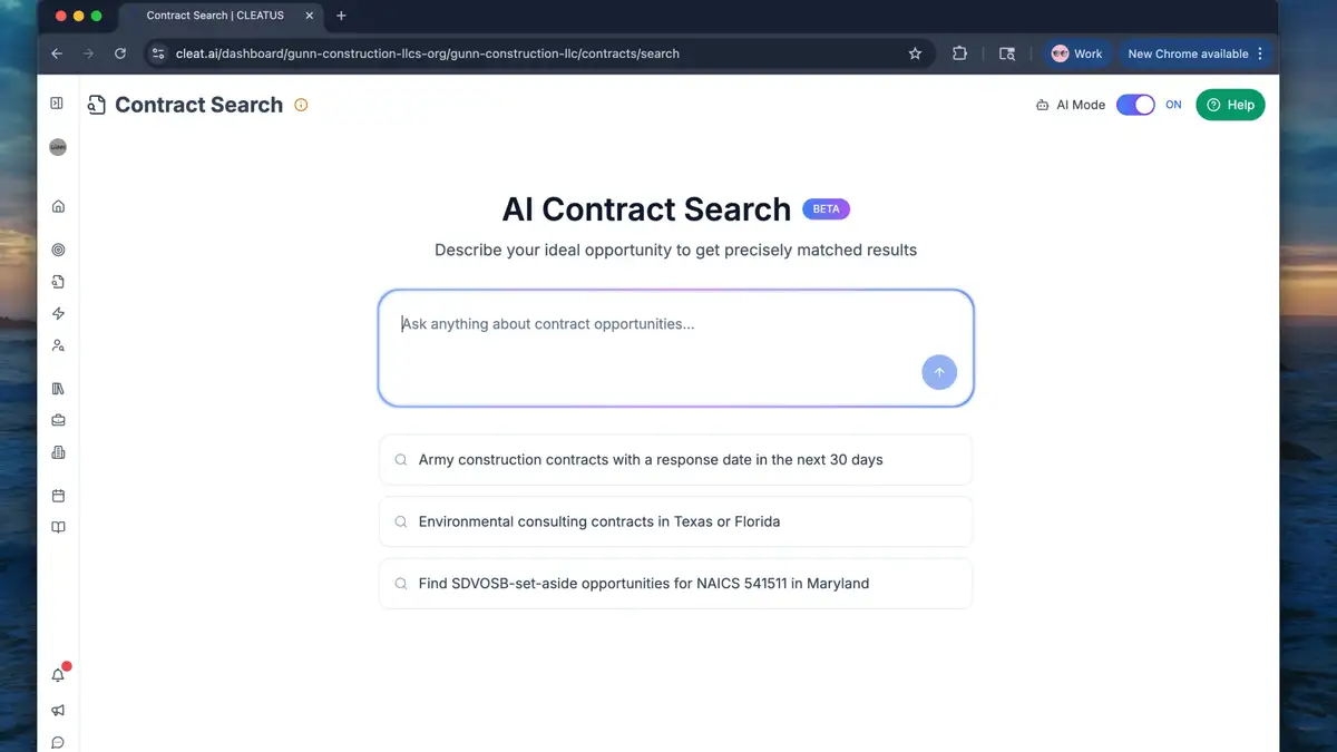 Now in Beta: Conversational AI Mode for Contract Search 🧠