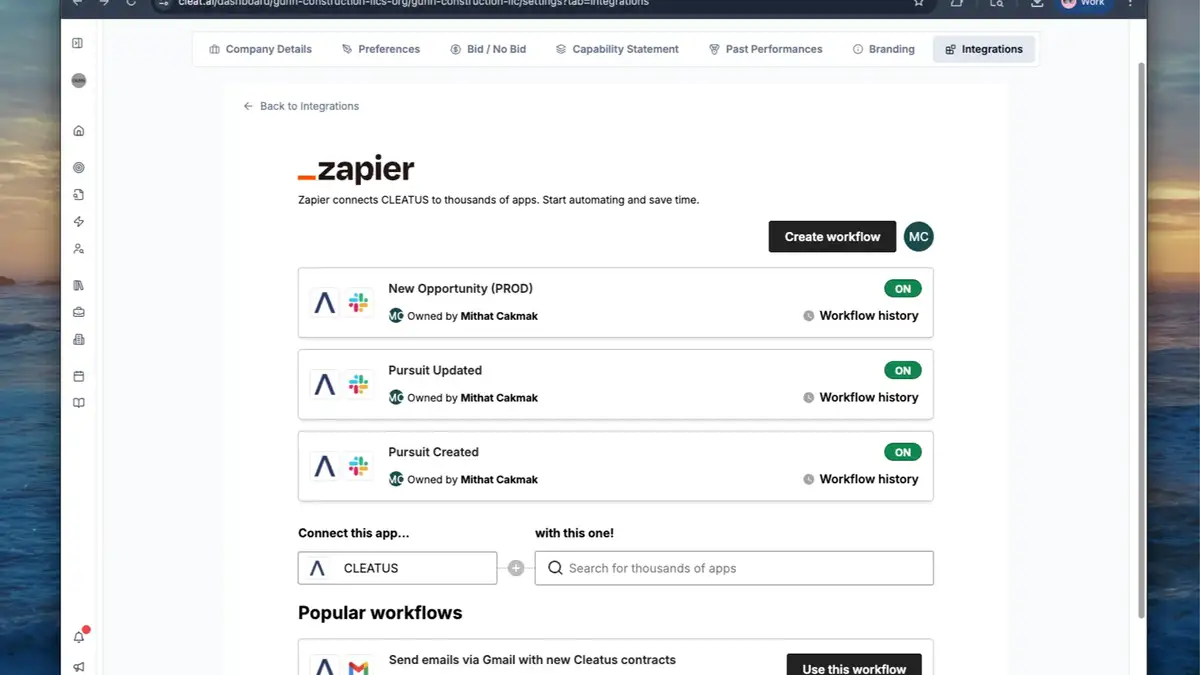 New Integration: CLEATUS + Zapier ⚡