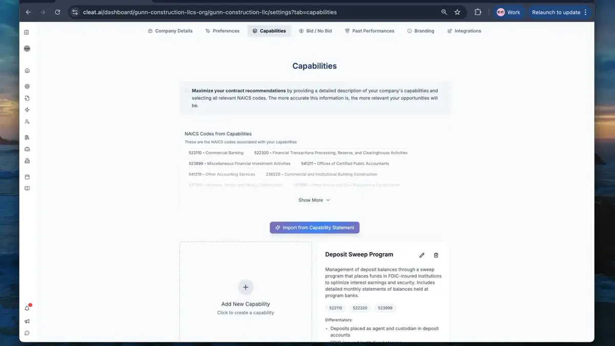 New: Smarter Capabilities in Company Profile 🚀
