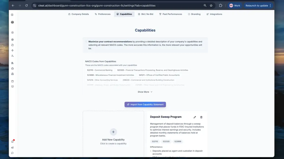 New: Smarter Capabilities in Company Profile 🚀