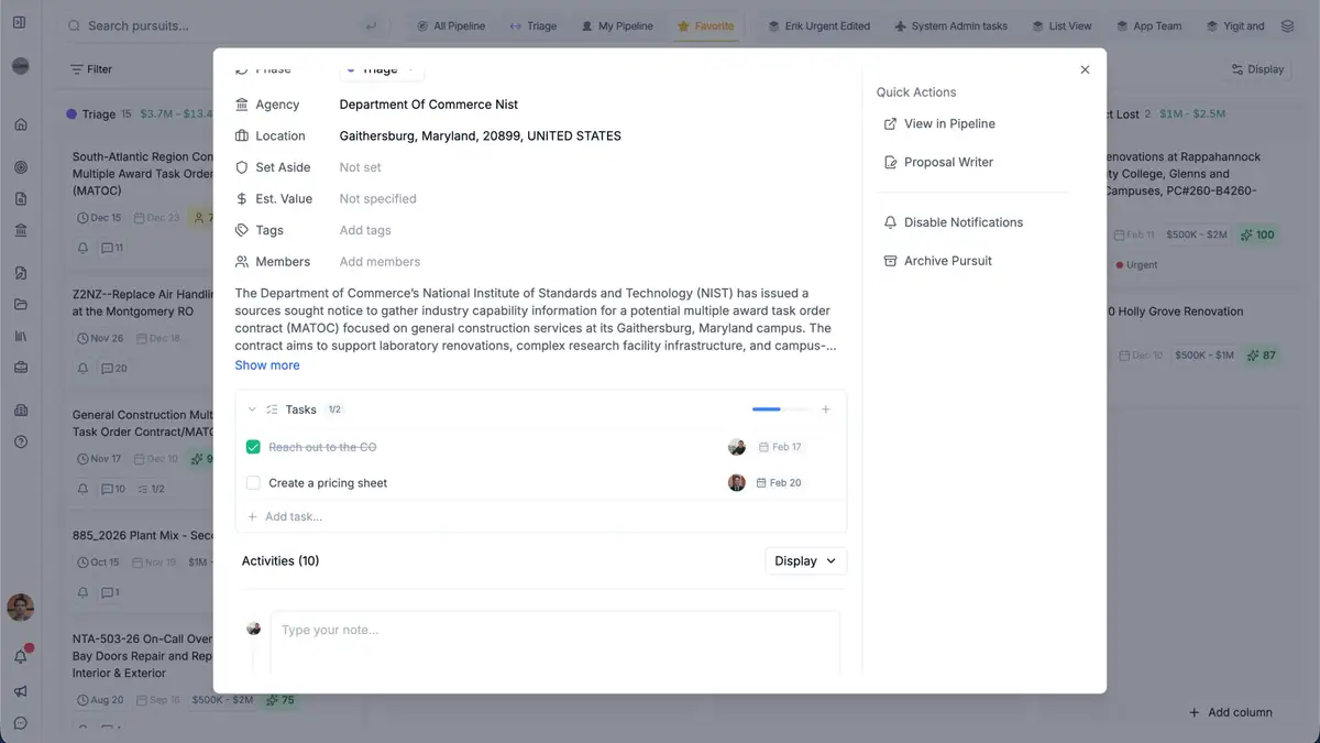 Stay on top of every deadline with Tasks & Calendar View 📅