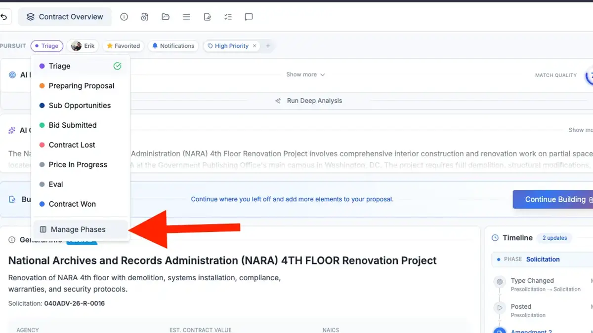 New: Manage Pipeline Phases from Anywhere 🔧