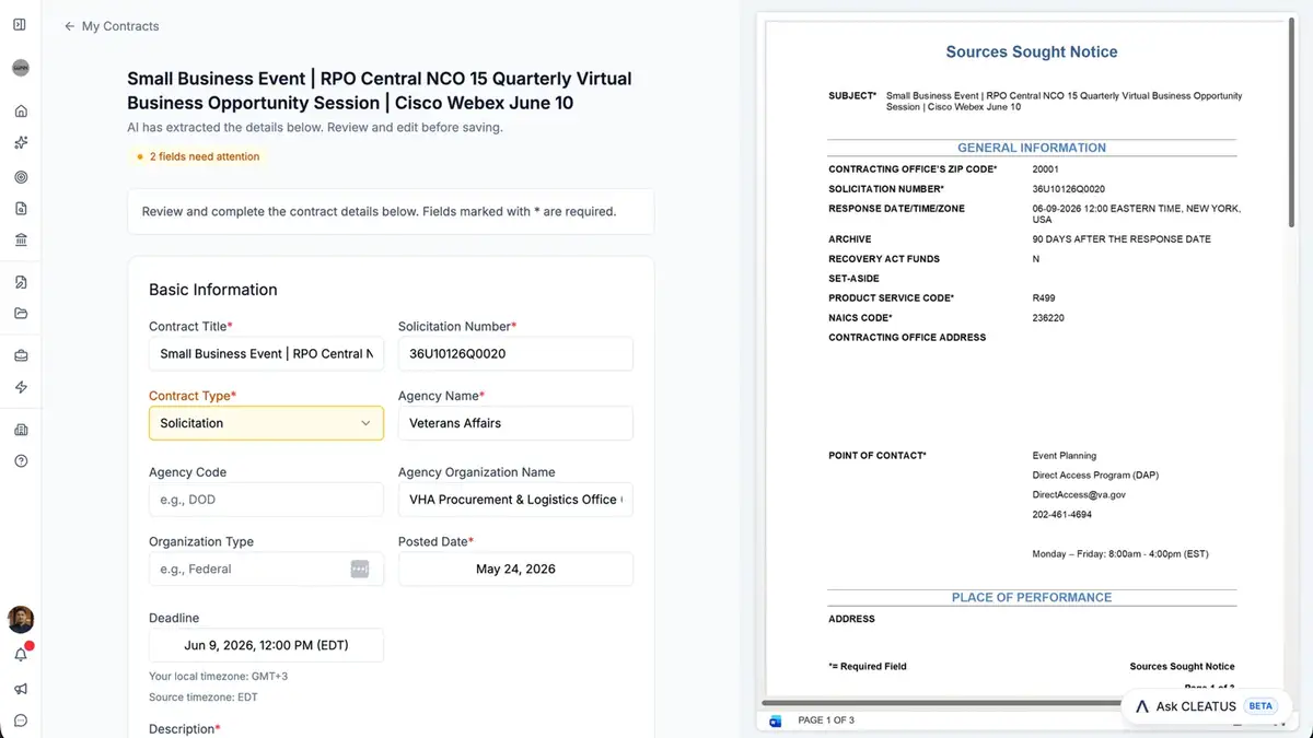 Contract Import: Better Loading, Clearer Validation, Document Preview 📄