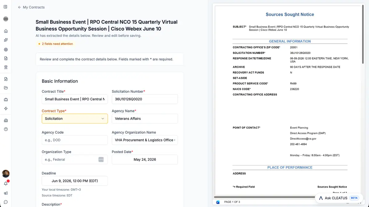 Contract Import: Better Loading, Clearer Validation, Document Preview π