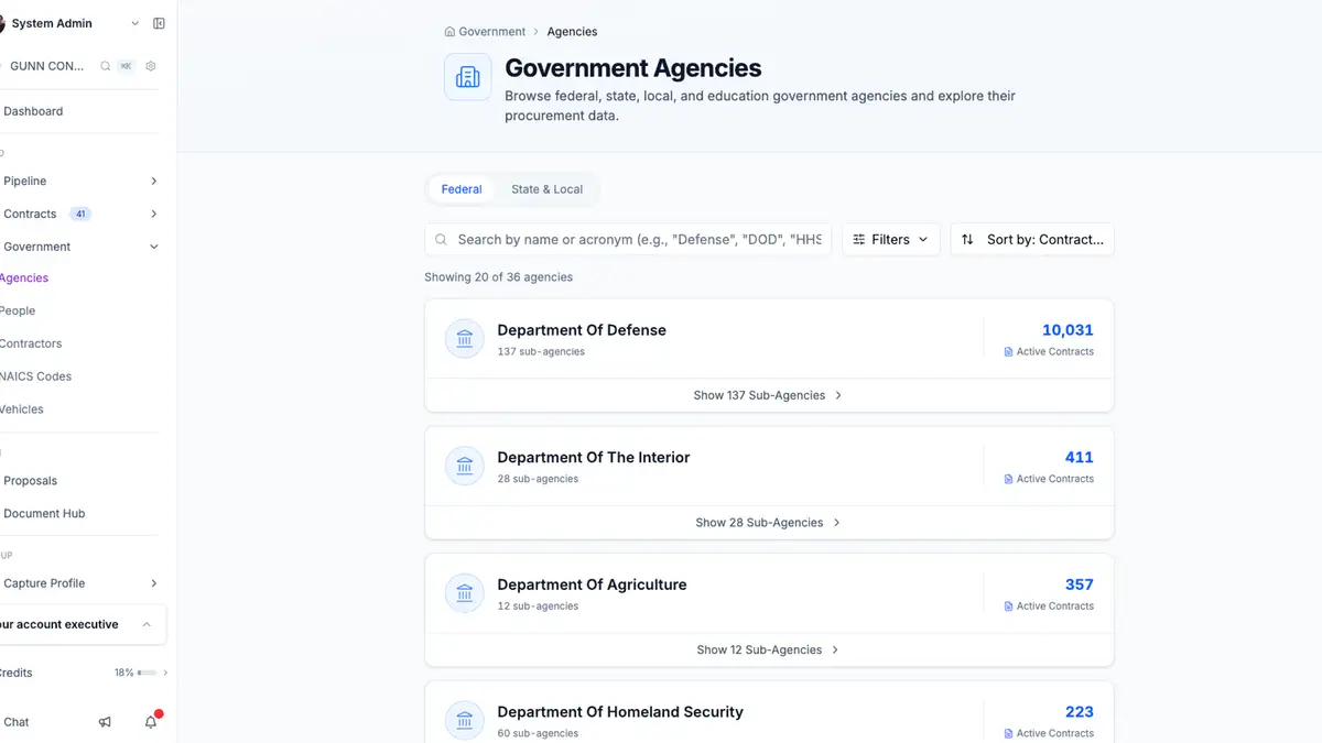 Government Agencies Pages: Simpler Navigation, Dynamic Filters ✨