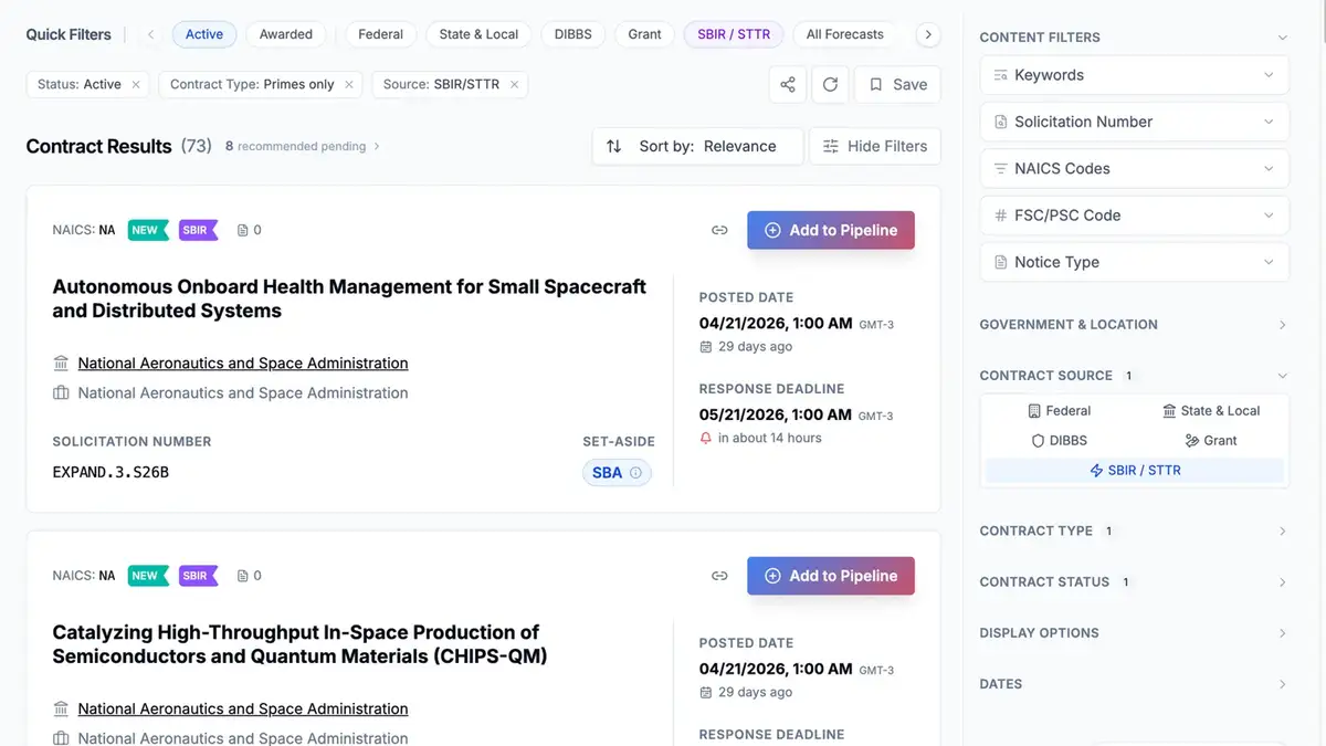 New Data Source: SBIR/STTR Awards Are Now in CLEATUS 🚀