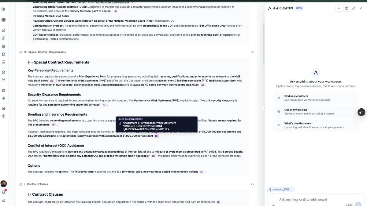 Click Any Citation to Jump to the Source in Contract Breakdown π