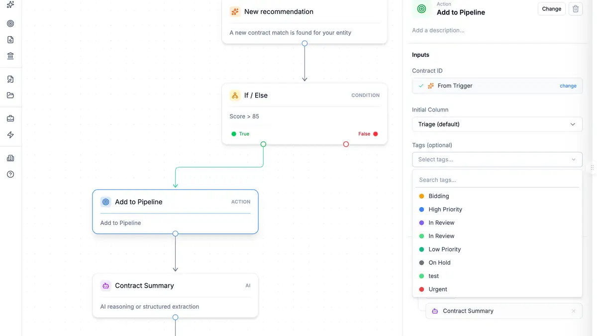 Workflows can now tag your pursuits automatically 🏷️