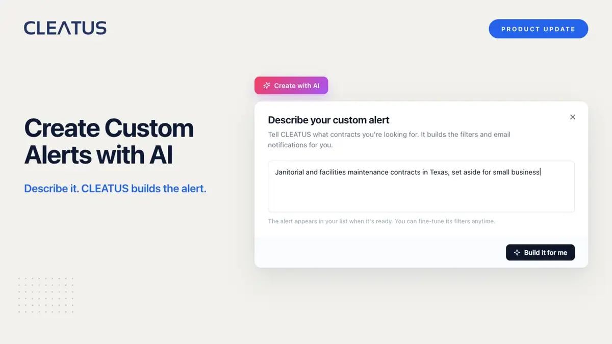 Create custom alerts with AI π―