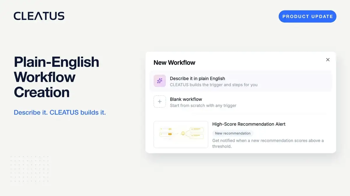 Create workflows by describing them in plain English π§