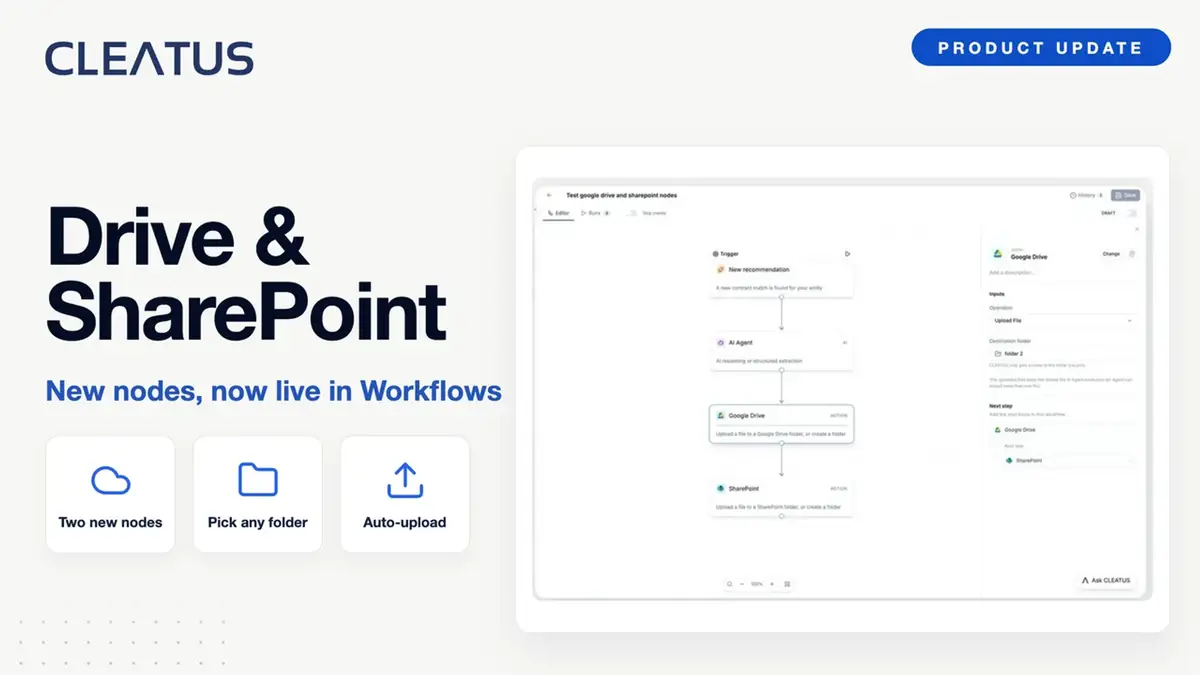 Send workflow files straight to Google Drive & SharePoint π