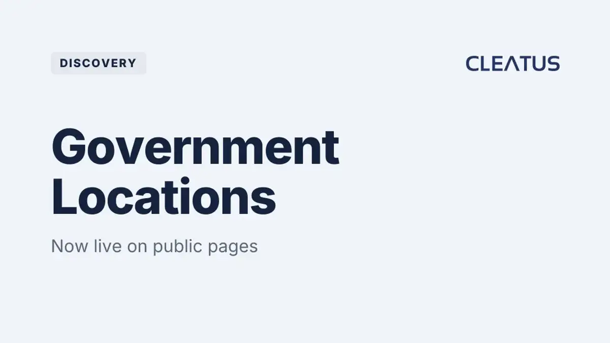 Search opportunities by real government locations π