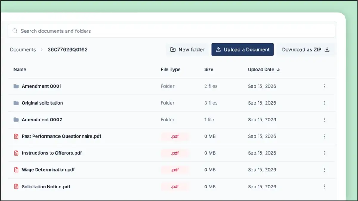 Organize pursuit documents into folders π