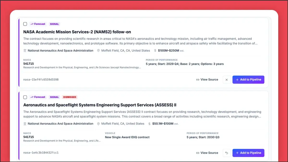 Rule out a contract right from your search results 🎯
