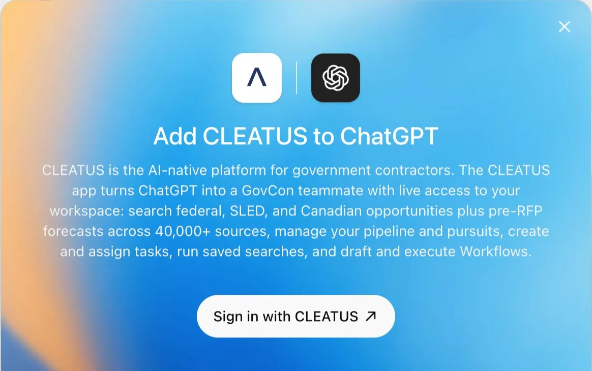 CLEATUS is now on the ChatGPT App Store 🚀 — CLEATUS Product Updates